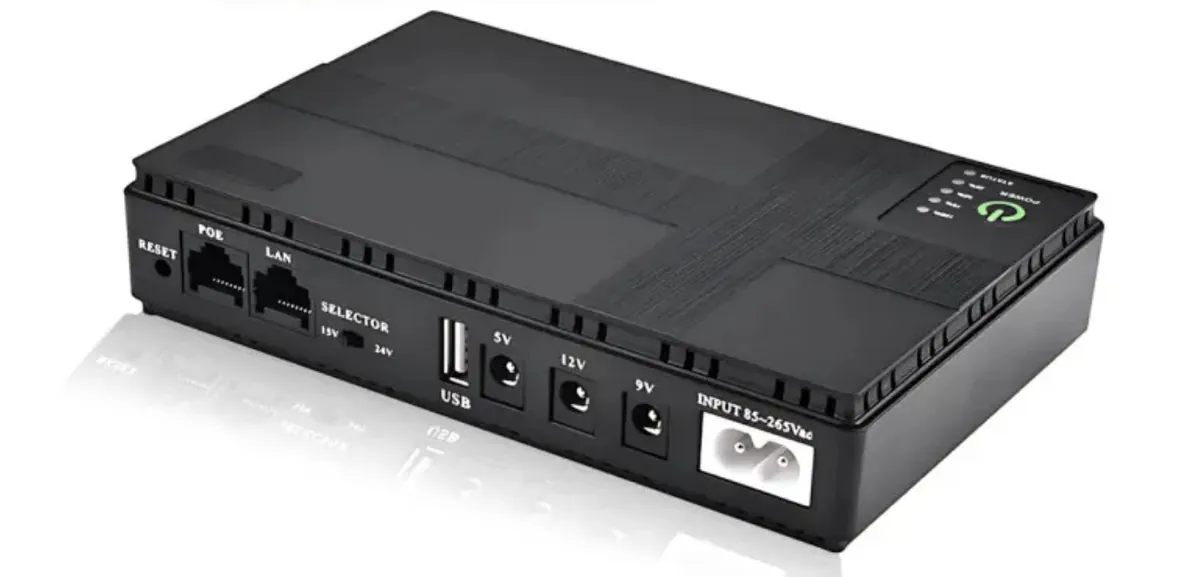 Роз’єми ДБЖ: RESET, POE, LAN, USB, 5V, 12V, 9V, вхід 220V
